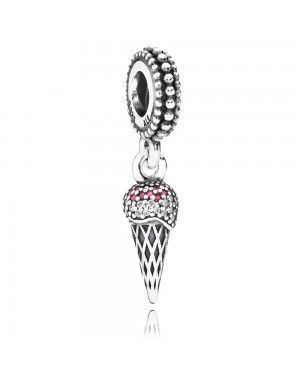 PANDORA Ice-Cream Food Charm JSP0878 With Pave CZ 