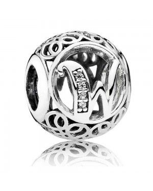 PANDORA Vintage W Swirl Alphabet Charm JSP0755 