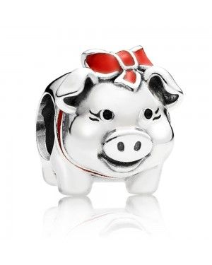 PANDORA Silver Piggy Bank Animal Charm JSP0809 