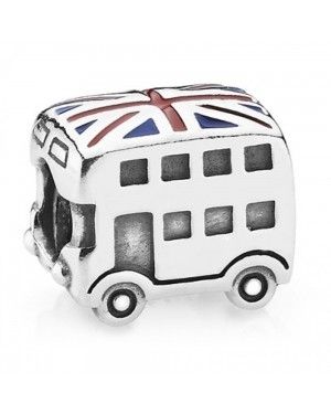 PANDORA Silver Best Of British London Bus Travel Charm JSP1069 