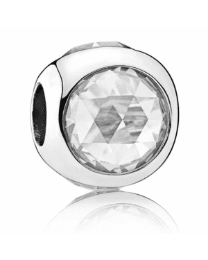 PANDORA Radiant Droplet Charm JSP0627 With Pave CZ In Silver