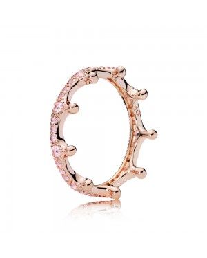 Pandora Pink Enchanted Crown Ring 187087NPO