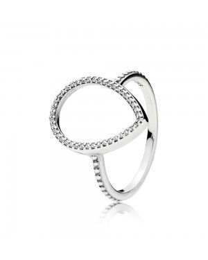 Pandora Teardrop Silhouette Ring 196253CZ