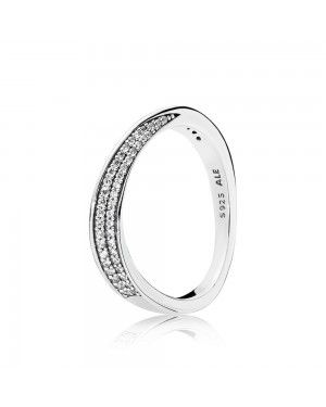 Pandora Elegant Waves Ring 197136CZ