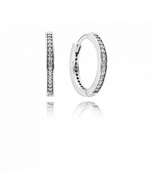 Pandora Signature Hoop Earrings 290558CZ