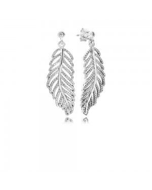 Pandora Shimmering Feathers Earrings 290584CZ