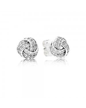 Pandora Sparkling Love Knots Stud Earrings 290696CZ