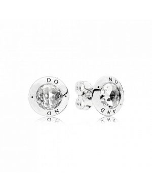 Pandora Radiant Logo Stud Earrings 296216CZ