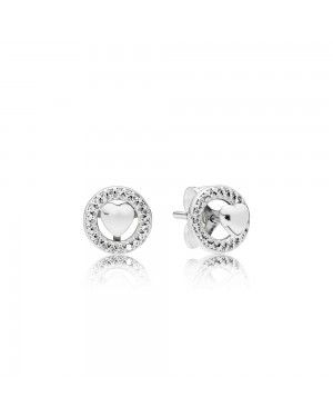 Pandora Forever Hearts Stud Earrings 297709CZ