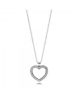 Pandora Sparkling Floating Heart Locket - Medium 397230CZ