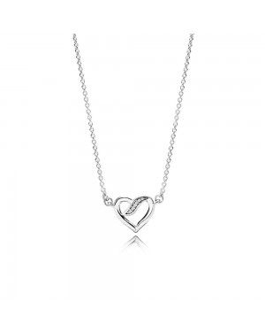 Pandora Ribbon Of Love Necklace 590535CZ