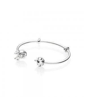 Pandora Dis, M And Min Open Bangle 597494