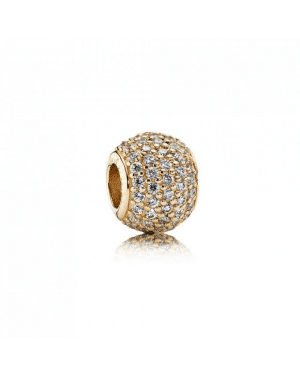 Pandora Gold Pave Ball Charm 750819CZ