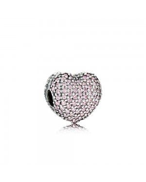 Pandora Pink Pave Open My Heart Clip 791427PCZ