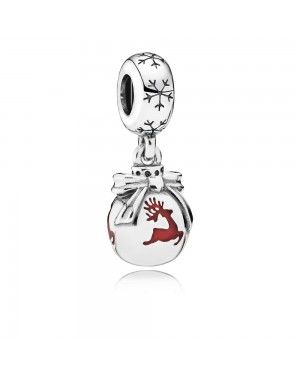 Pandora Prancing Reindeer Pendant Charm 791768EN07