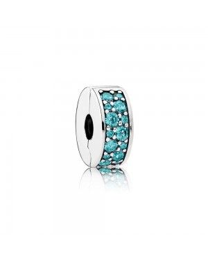 Pandora Teal Shining Elegance Spacer Clip 791817MCZ