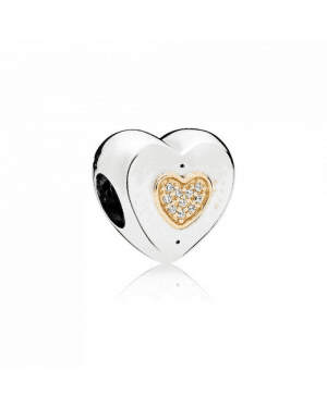 Pandora Signature Heart Charm 796233CZ