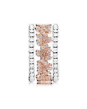 Pandora Dazzling Daisy And Bubble Ring Stack GS131