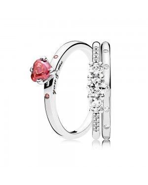 Pandora You And Me Ring Stack GS128