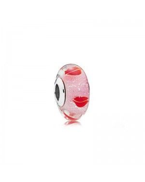 Pandora Kisses All Around Glass Murano Charm 796598