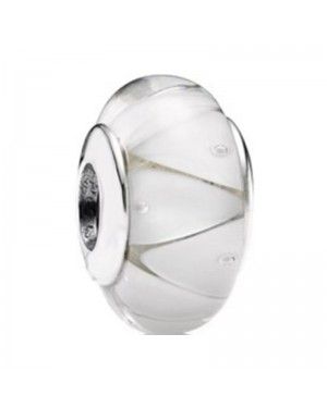 PANDORA And White Charm JSP1611 In Murano Glass