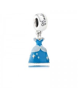 Blue Cinderella Dress Dangle Charm 791578ENMX