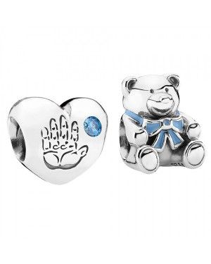 PANDORA Baby Boy Baby Charm Set JSP0542 With CZ 