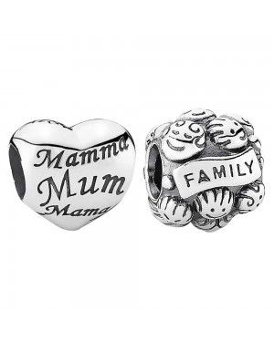 PANDORA Heart Of The Family Family Charm Set JSP0540 