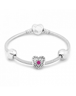 PANDORA July Birthstone Birthstone Complete Bracelet JSP0558 