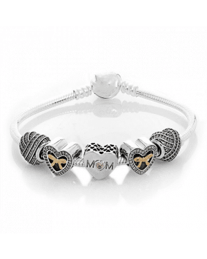 PANDORA Limited Edition Mothers Heart Family Complete Bracelet JSP0291 