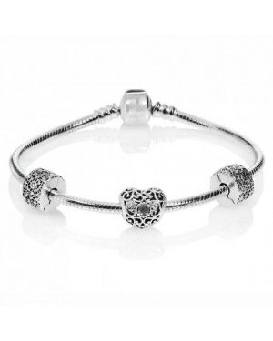 PANDORA May Birthstone Birthstone Complete Bracelet JSP0400 In Silver