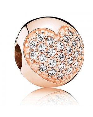 PANDORA Heart Love Clip JSP1099 In Rose Gold