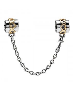 PANDORA Gold Love Safety Chain JSP1631 In Gold