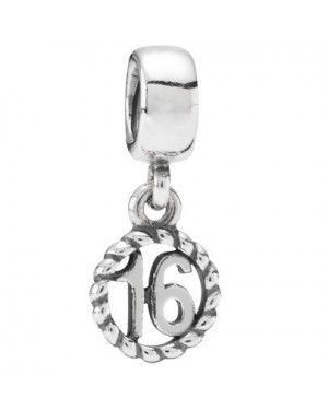 PANDORA 16th Birthday Celebration Charm JSP1629 In Silver