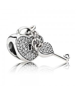 PANDORA Silver Padlock And Key Charm JSP0929 