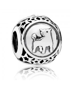 PANDORA Taurus Star Sign Zodiac Charm JSP1495 In 925 Silver