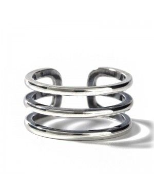 Joanfeel Men's Ring, "It's Unique" Open Sterling Silver Ring