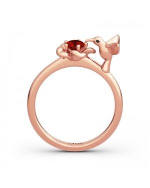 "Hummingbird闂佹寧绋戦幐绶噊wer" Lovely Cocktail Ring | Joanfeel Hug Me