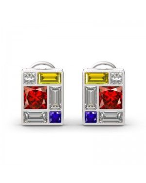 Joanfeel Mondrian Composition Inspired Stud Earrings