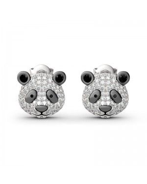 Joanfeel"Be Calm and Steady" Cute Panda Earrings