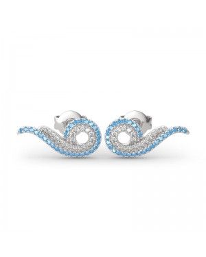 Joanfeel Sterling Silver Studs -"Cloud from Field Sky"