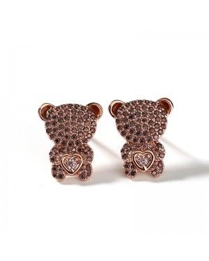 Joanfeel"Look At Me" Cute Bear Stud Earrings