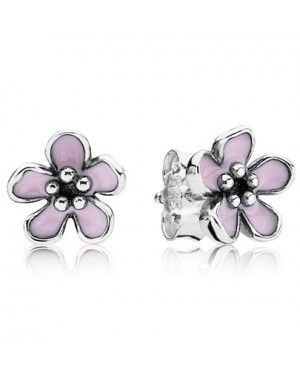 PANDORA Cherry Blossom Flowers Stud Earrings JSP1307 