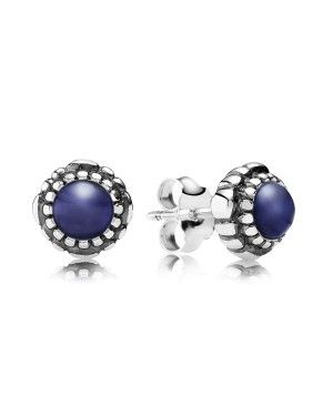 PANDORA September Birthstone Lapis Lazuli Birthstone Stud Earrings JSP1296 