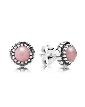 PANDORA October Birthstone Pink Opal Birthstone Stud Earrings JSP1293 