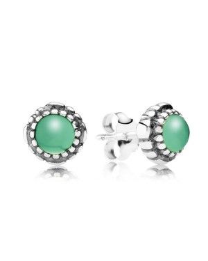 PANDORA May Birthstone Chyrsoprase Birthstone Stud Earrings JSP1299 