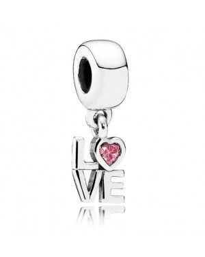 PANDORA Pink Love Dropper Charm JSP1027 