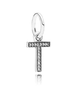 PANDORA Alphabet T Pendant JSP0976 With Cubic Zirconia 