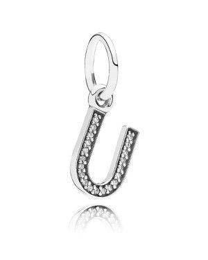 PANDORA Alphabet U Alphabet Pendant JSP0975 With Cubic Zirconia 