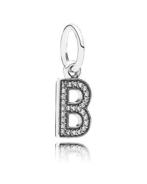 PANDORA Silver Alphabet B Pendant JSP0994 